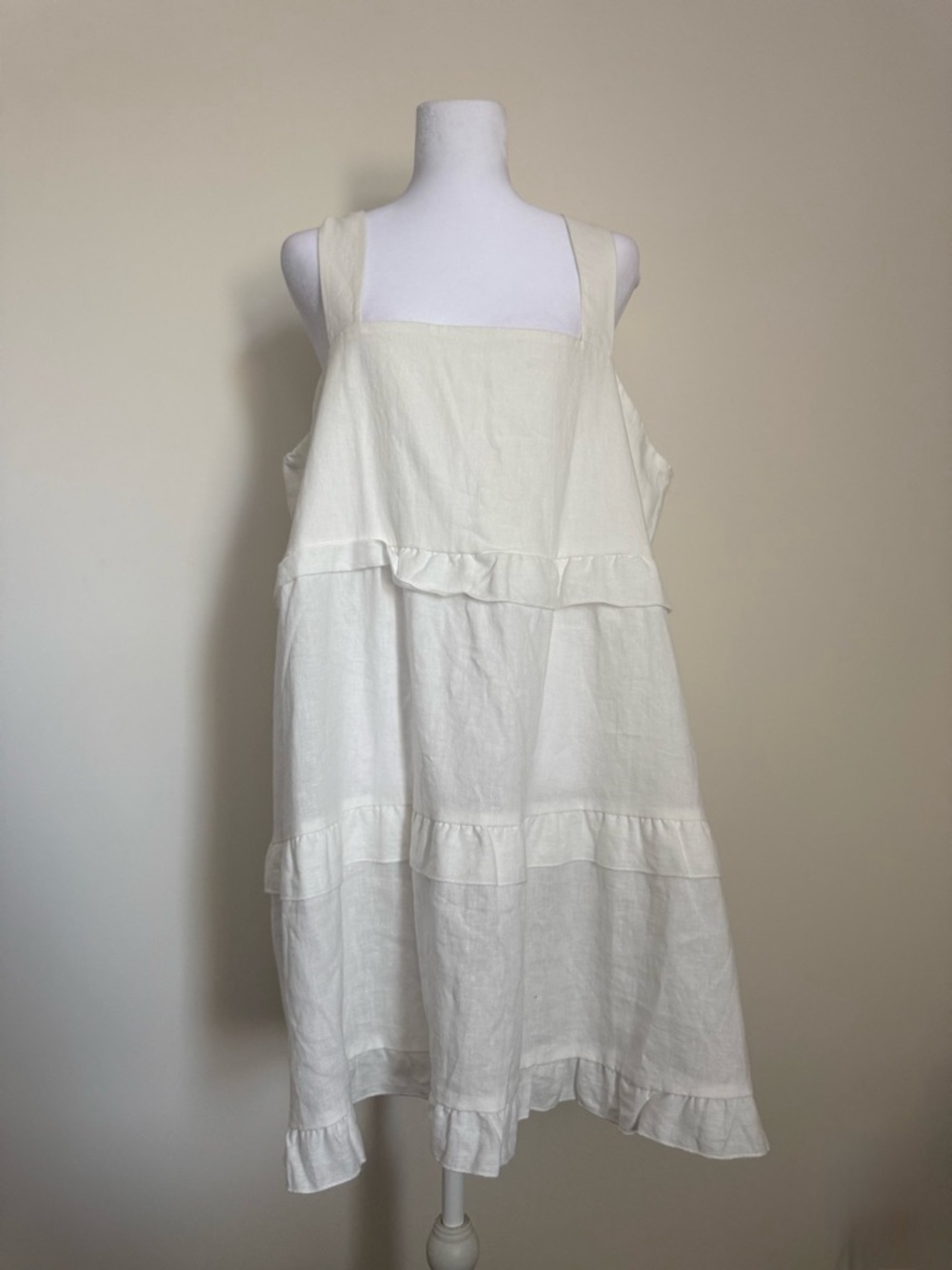 Show Me Your MuMu White Ruffle Napa Dress size XL NWT
